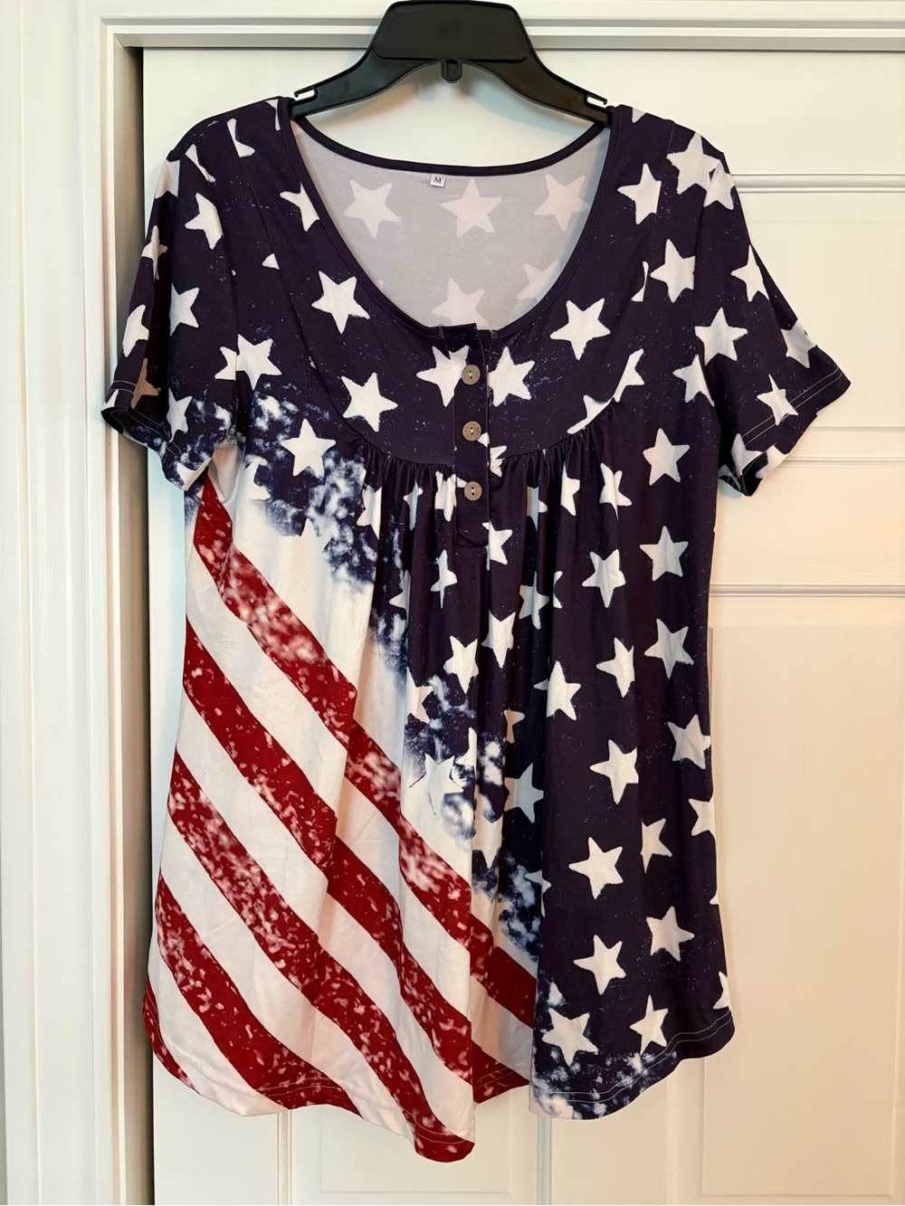 Short Sleeve Star & Stripe Tee - Navy, White & Red